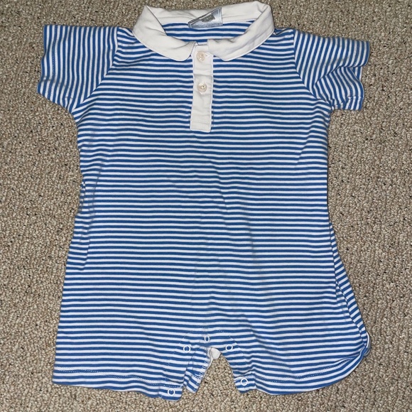 24 months - “Peter Pan Polo Romper -  Stripe - Picture 2 of 4